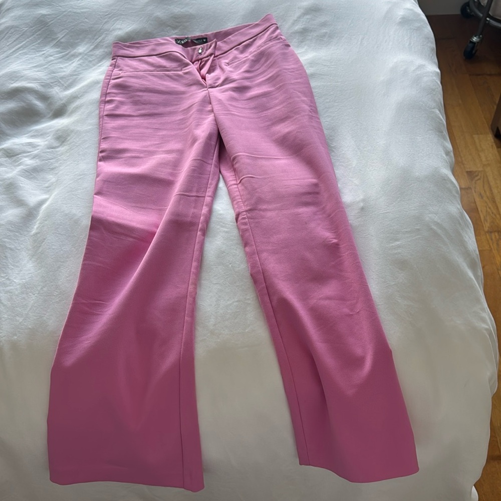 Bright pink pants